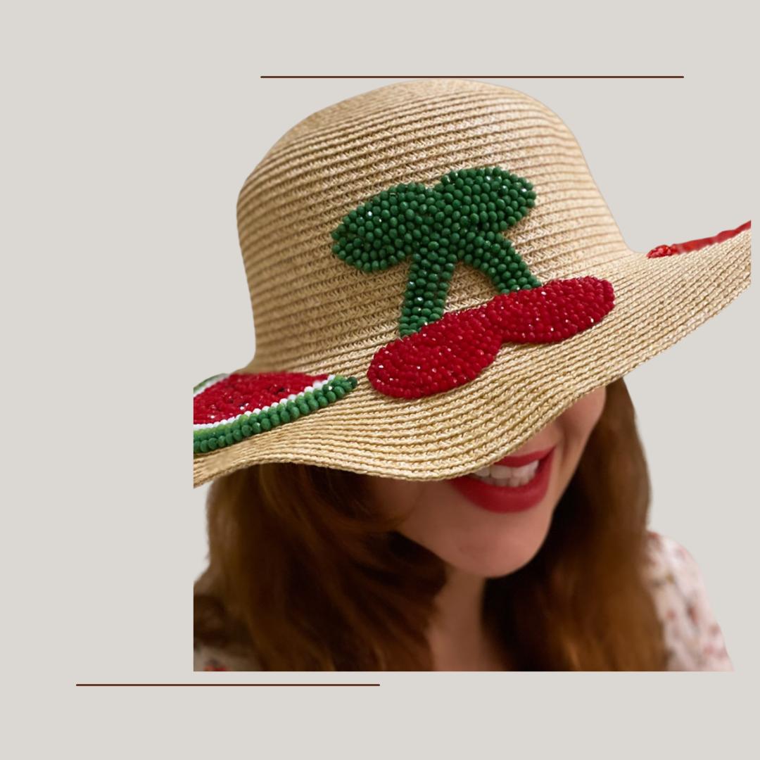watermelon sun hat