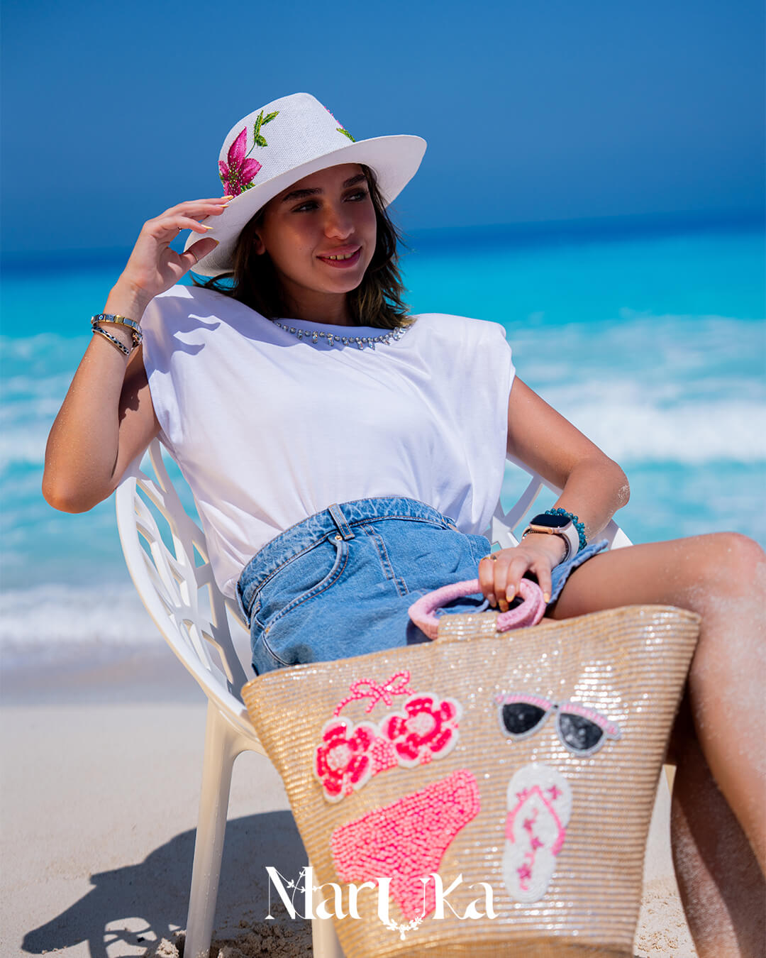 Capri beach bags (Pink)
