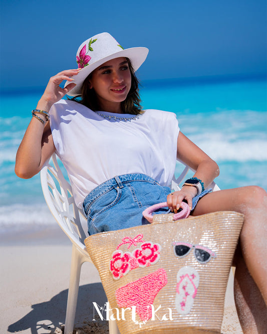 Capri beach bags (Pink)