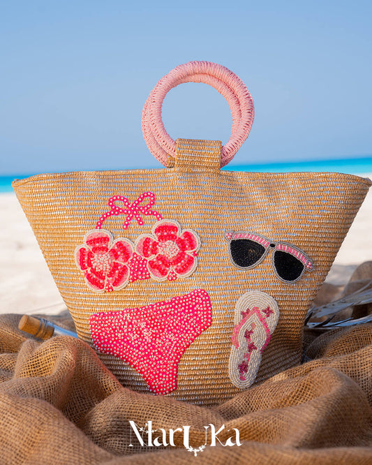 Capri beach bags (Pink)