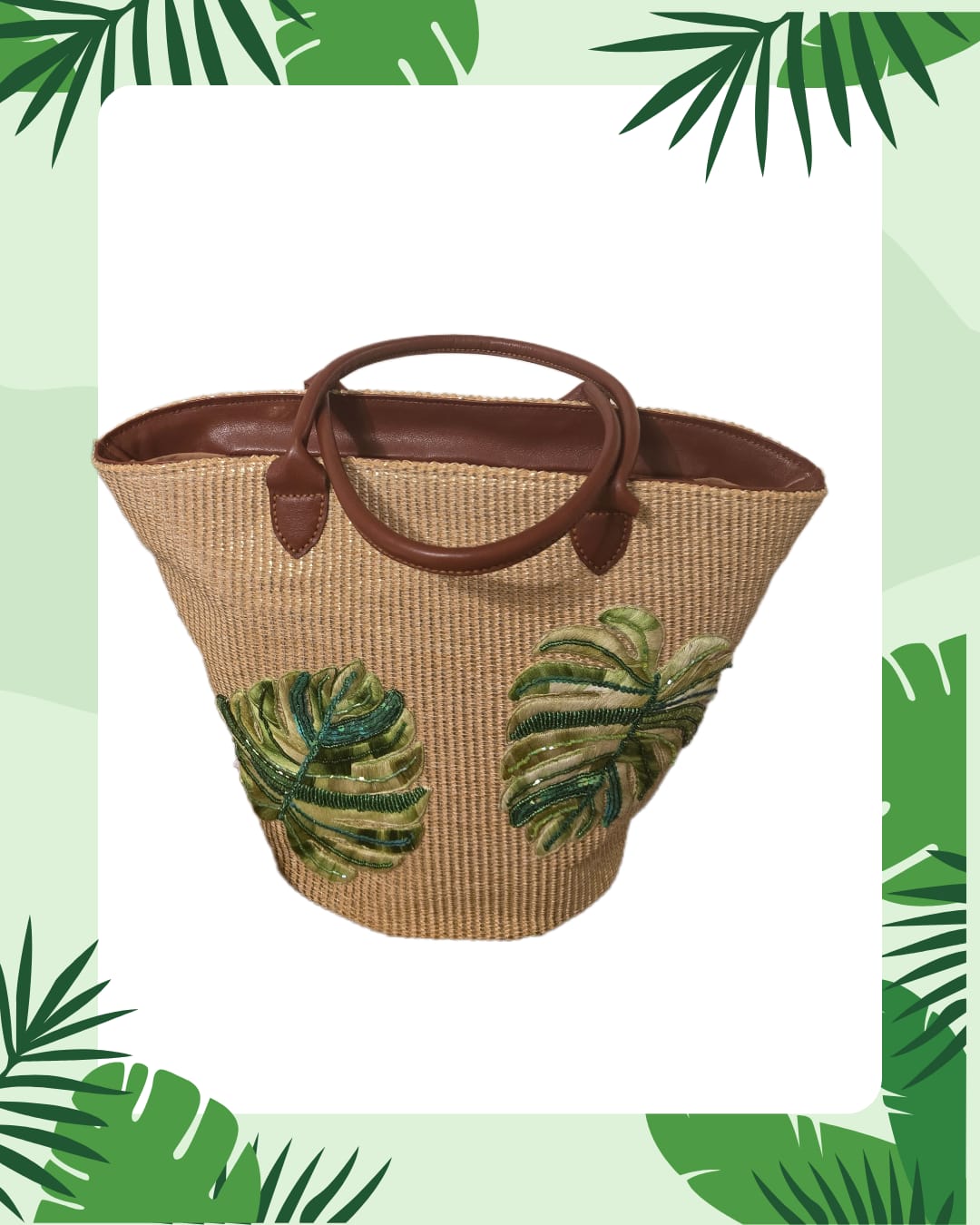 Tropicana straw tote