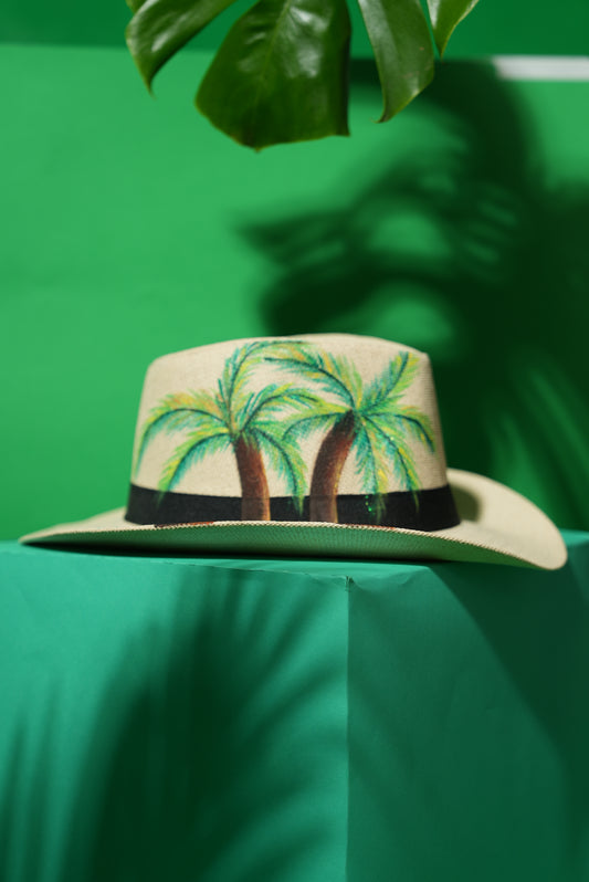 palm tree cowboy hat