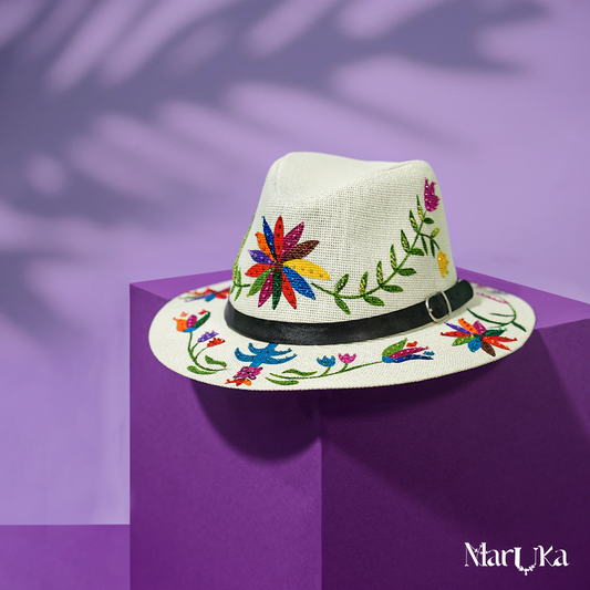 flowery hat